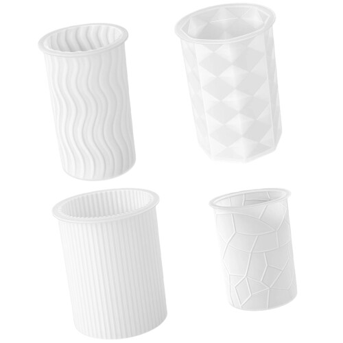 Silicone Cylindrical Mould Star Detailing for-a complete set