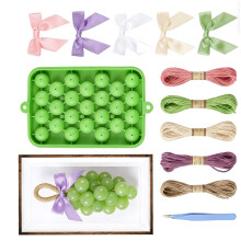 Creative Grape Soap Making Package With Flexible Frame-green