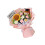 Bunte gehäkelte Abschlussblumen,-Rosa Abschlussstrauß 1