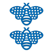 2Pcs Outdoor Bees Water Feeder Water Feeder Plastic Feeder-Blue
