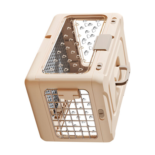 Small Creature Housing Unit Featuring Ventilation Openings-Pink