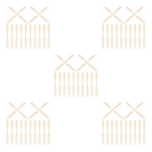 1000Pcs Tiny Bamboo Appetizer Forks Elegant Food Picks for Parties