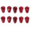 10Pcs Mini Artificial Pomegranate Beads Red Resin for Party Decoration 1