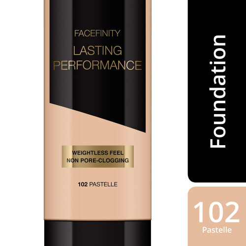 Max Factor Max Factor Lasting Performance Liquid Foundation, 102 Pastelle, Full Coverage, Flawless and Radiant Finish, Lightweight Formula, Smudge Resistant 2