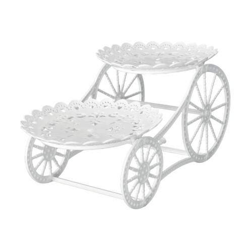 Βάση επιδορπίων 2 επιπέδων για κέικ, cupcakes και σνακ 2