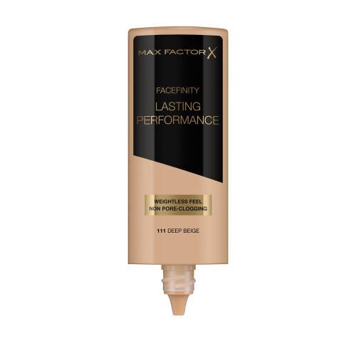 Max Factor Max Factor Lasting Performance Liquid Foundation, 111 Deep Beige, Full Coverage, Flawless and Radiant Finish, Lightweight Formula, Smudge Resistant 1