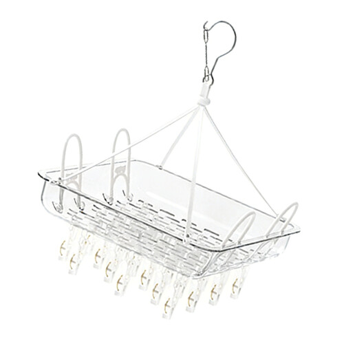 Séchoir à sous-vêtements à clips multiples avec système de-2