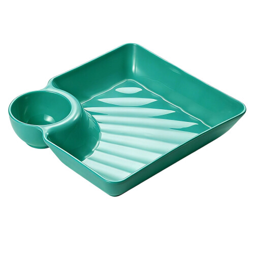 Dip-Tablett mit geteilter Platte, geeignet für Restaurants,-Grün