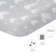 Changing Mat Cover 2 Pack – 100 Jersey Cotton Fitted Sheets for Baby C