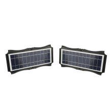2 Stück 8W Solar-Wandleuchten Farbe 1800mAh 26,5  12  6 cm