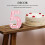 Decoração de mesa LED número 5 rosa claro 5