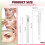 Eyebrow Mapping Kit, 4Pcs Eyebrow Microblading Marker Pens with 4 Replacement Refills and 2 Ruler 2