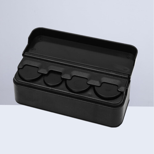 Zwarte plastic muntendoos – compacte geldorganizer 2