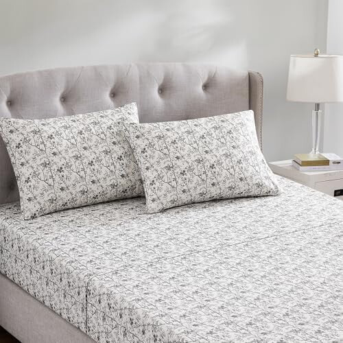 Ensemble de draps en microfibre, format queen, poches profondes 1