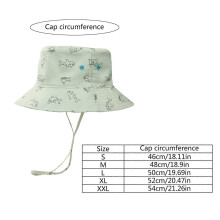 (48cm, Blue) Lightweight Fisherman Hat Comfortable Cartoon Pattern Hat with Strap Breathable Hat Suitable for Beach Vacations Travel Khaki 46cm