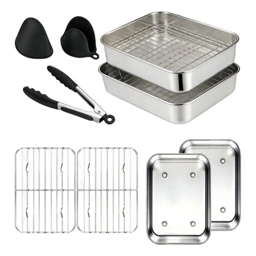Accessoires pour friteuse à Air, ensemble de 7 plats de cocottes