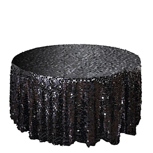 BalsaCircle 120" Runde Pailletten-Tischdecke 1