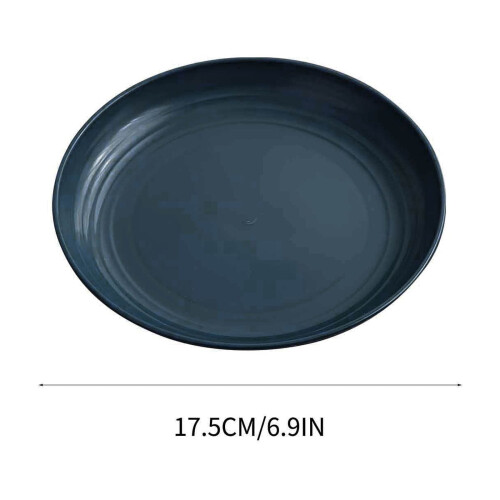 Prato retrô para petiscos, feito de plástico ecológico, 25 cm (10 polegadas) 2
