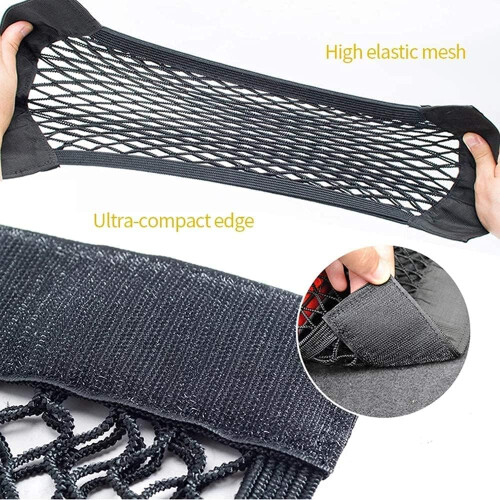 EINESIN Car Boot Storage Net, Elastic String Net Mesh, Car Back Rear Trunk Seat Mesh Net, Various Sizes And Specifications (40 * 25cm（2 Pack）) 2