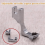 Justerbar blixtlåsfot för symaskiner, metall, 2-pack 4