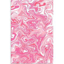 Pinkes abstraktes Fluid-Art-Poster, 12 x 18 Zoll