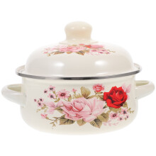 Huaq enamel stockpot flat bottom 6-quart