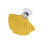 Parrots Perch Stand Parrots Chewing Toy-Yellow Suction type 1