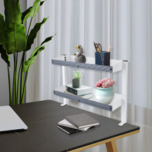 Półka biurkowa DENEST2-Tier Clamp-on, biała