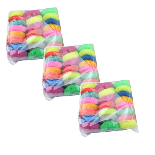72-pack repfria diskskrubbare i nylon och polynät