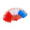 Kleurrijke gevederde ventilator Handheld vouwventilator-Rood 1
