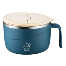 Modern Thermal Food Storage Bowl With Carrying Handle-Blue 2