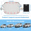 Bigqin Car Windshield Protector, Magnetic Ice Windshield Protector, Universal Foldable Front Windshield Cover with Side Mirror for Cars and SUVs 4