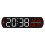 Large Digital Wall Clock  Digital Alarm Clock-black shell red 1