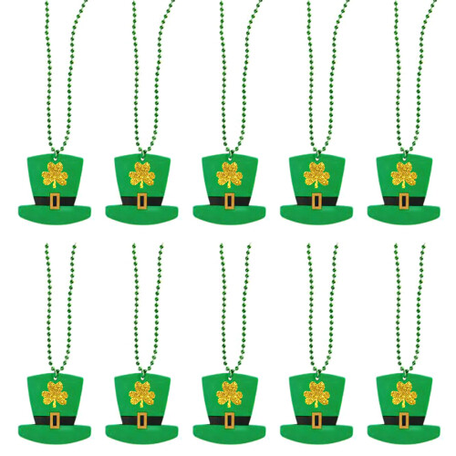 10 Stück Patricks-Kostüm-Halsketten, irisches-07