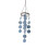 Wind Chimes for Outside Handcrafted Capiz-blue shell wind chim 1