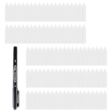 100pcs Weather Resistant Plant Markers Garden Planting-White