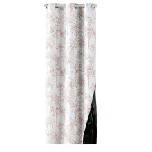 Boerderijen Bloemen Zwart Out Window Paneel Lang-VAN 140x260