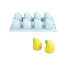 Multipurpose 3D Mangos Shape Silicone Molds-8 consecutive three