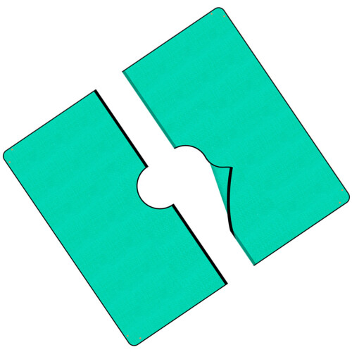 Garden Tree Pruning Tarp Waterproof-200cm hole diameter  60cm