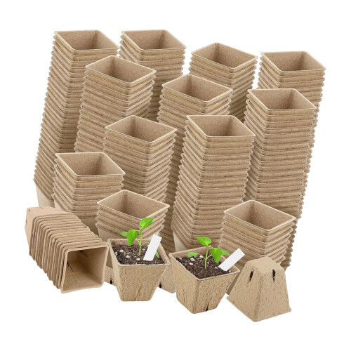 Environmentally Friendly Paper Pots For-8x8 square with wate