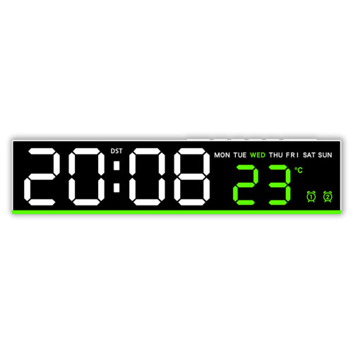 Modern Touch Control Alarm Clock Sunrises-White Green