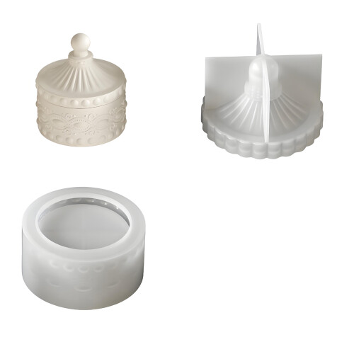 Food Grade Silicone Striped Roman Column- Pattern Storage