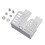2 Pack Cooking turn Device append Iron Construction Silver Finish 1