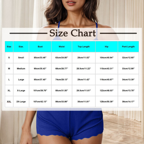 Women's Ribbed Cami Pajama Set 2 Piece 2