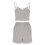 Women's Ribbed Cami Pajama Set 2 Piece 4