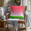 Vattenmelon örngott 20x20 tum, bomullslinne, 2-pack 2