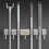 Wall Mounted Broom Holder Gray Plastic Heavy Duty 4