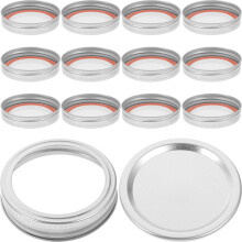 20er-Set Einmachdeckel mit Ringen für Standardöffnungen