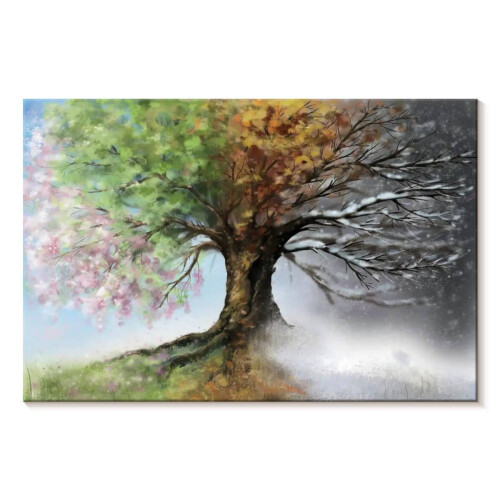 Τέχνη τοίχου σε καμβά Four Seasons 24x16 ίντσες