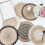 Lot de 4 sets de table ronds en coton et lin de 15 pouces 1